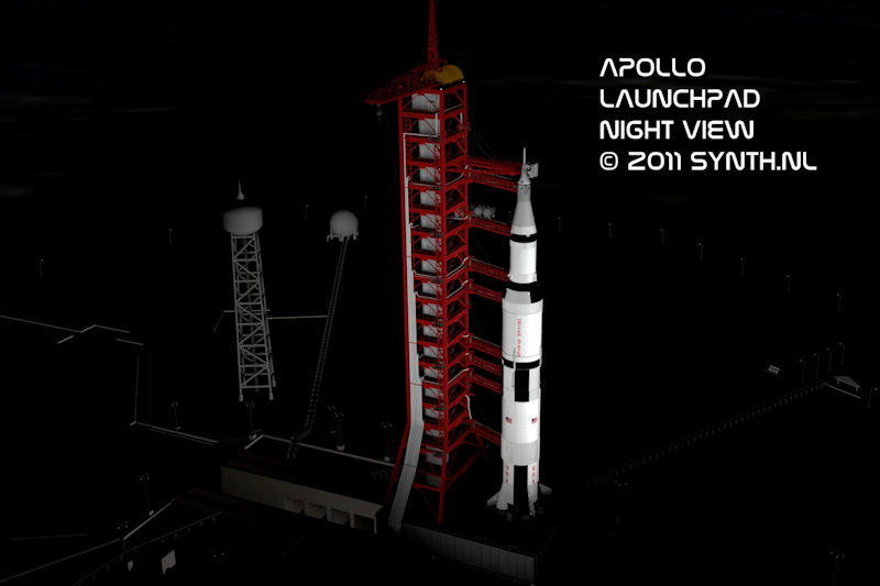 Apollo Launch Pad Night View